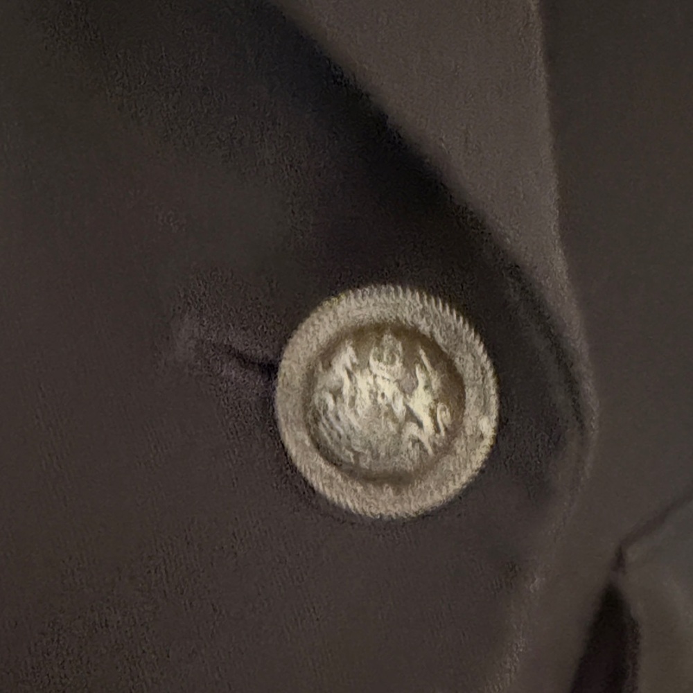 CAbi Black Single-Button Blazer with Chain-Print Lining - Picture 3 of 6